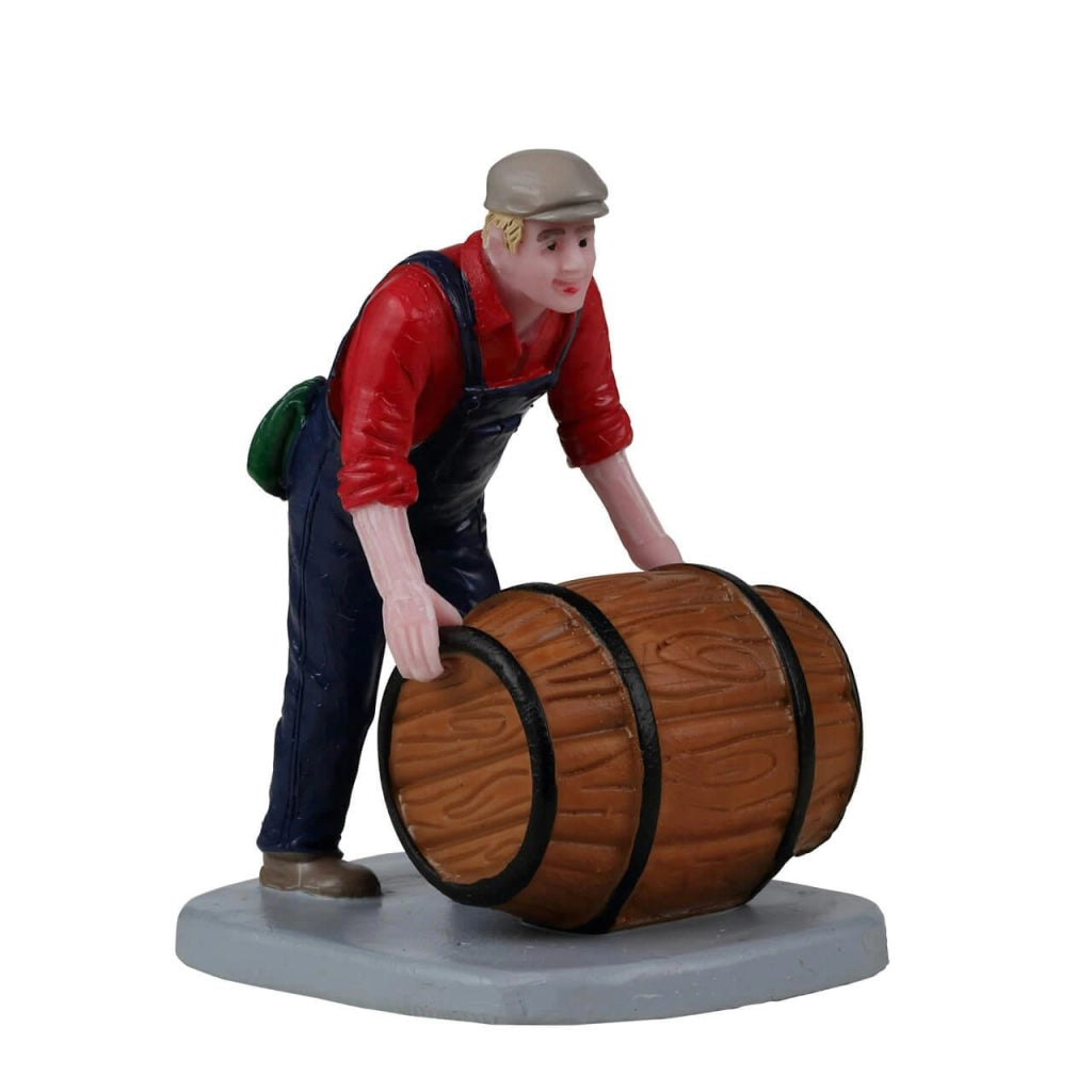 Uomo con barile di vino 5.8 x 5.3 x 3.7 cm