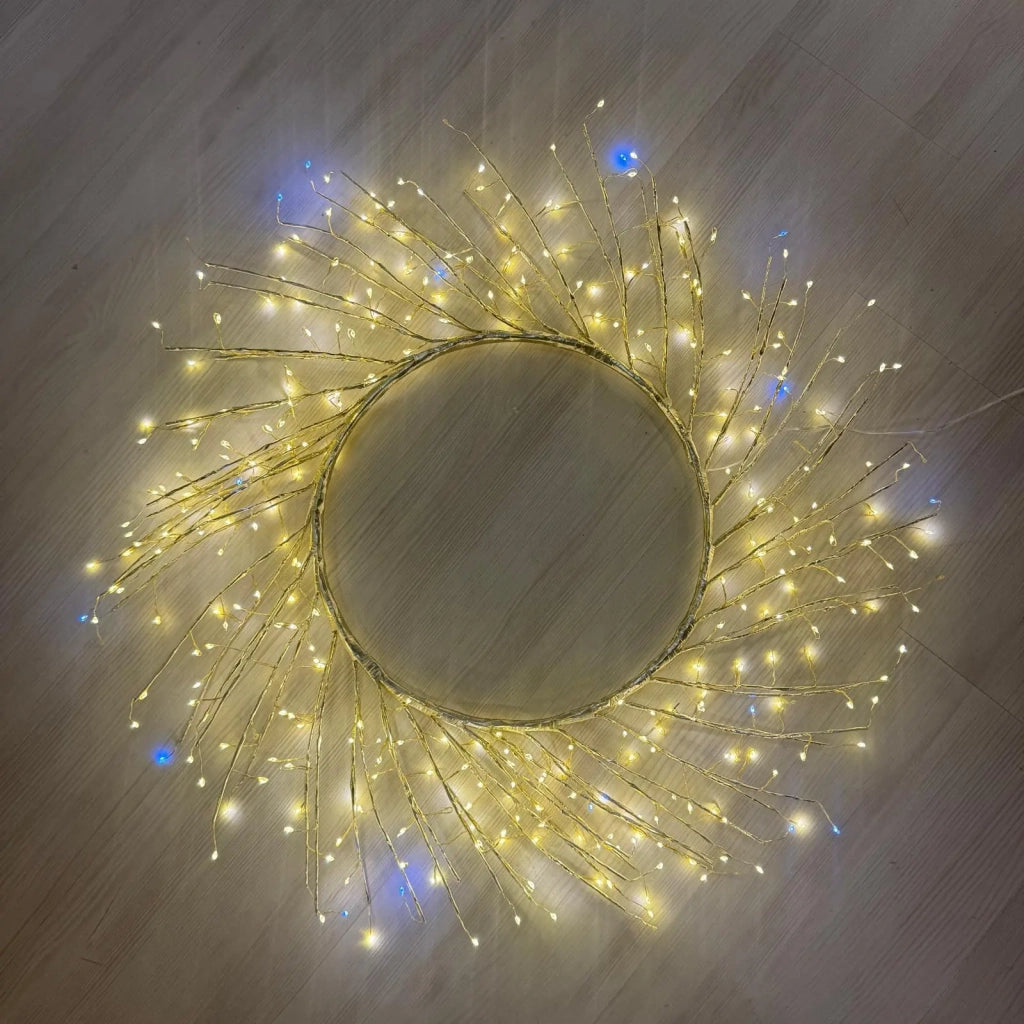 Corona Rami Tiglio Ø75 cm 350 MicroLED B Caldo Bianco FlashLED