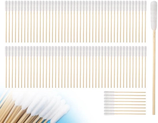 Set di spazzole per animali domestici 100 pezzi - Spazzole a forma di punto rotondo - Lunghezza 12 cm - Materiali morbidi in cotone