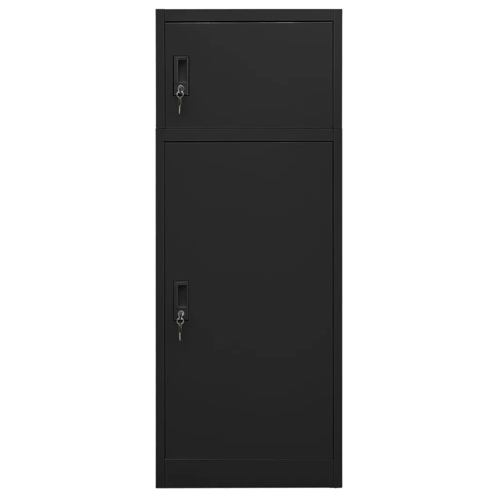 Armadietto per Sella Nero 53x53x140 cm in Acciaio 339601