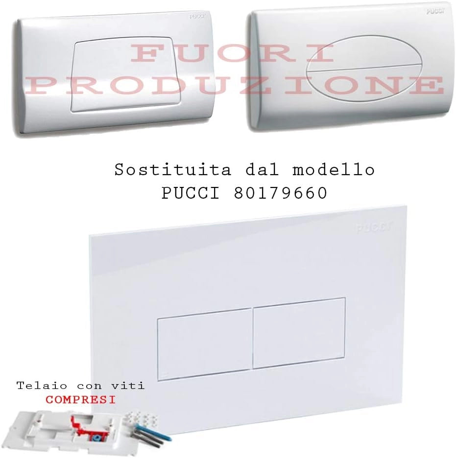 KIT PLACCA SARA SP. 12 MM PER CASSETTE PUCCI DAL 1992 AL 2010- Bianco- PUCCI- pezzi 1