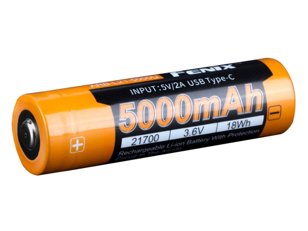 Batteria ricaricabile Li-ion 21700 FENIX ARB-L21-5000U 3,7V 5000 mAh