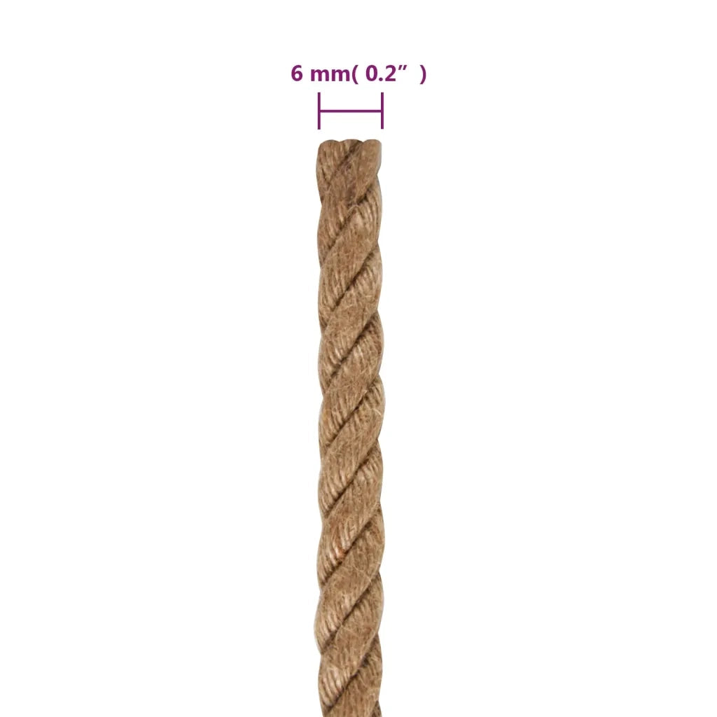 Corda | Fune in Juta Lunga 250 m Spessa 6 mm
