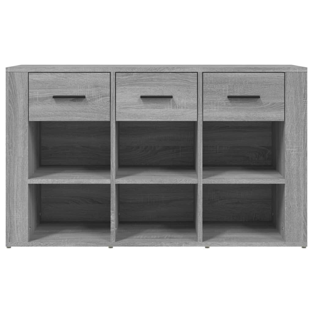 Buffet credenza cassettiera armadio mobile contenitore organizer cucina soggiorno rovere Sonoma 100 x 30 x 59,5 cm legno ingegnerizzato grigio 02_0036243
