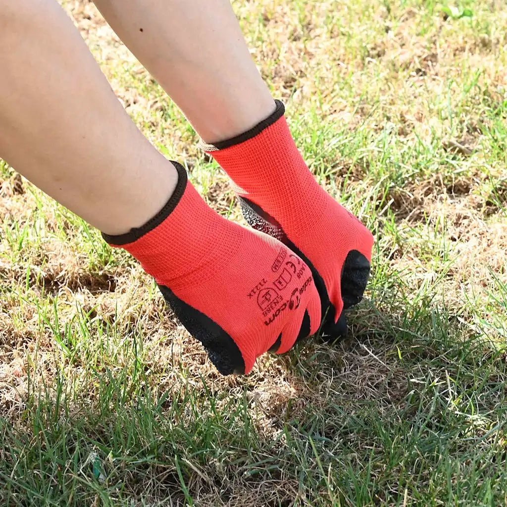 Guanti da Lavoro 24 pz Rosso e Nero 9 / l CFW7525897