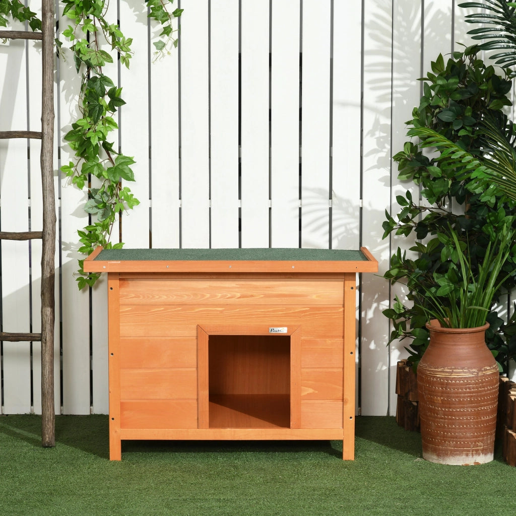 Cuccia per cani gatti in legno massello di pino ¨C Xylo ¨C tetto apribile bitumato 85x58x58 cm