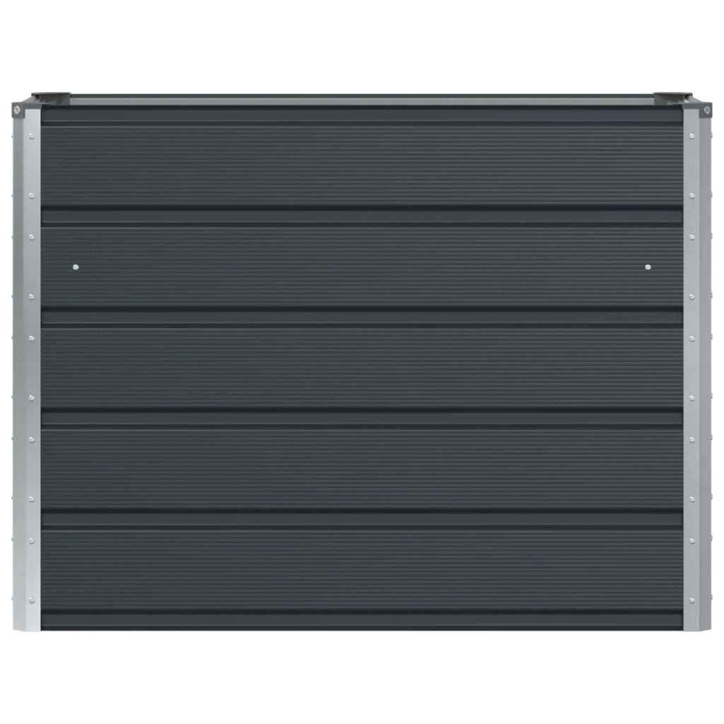 Fioriera | Cassetta per fiori | Vaso Antracite 100 x 40 x 75 cm Acciaio