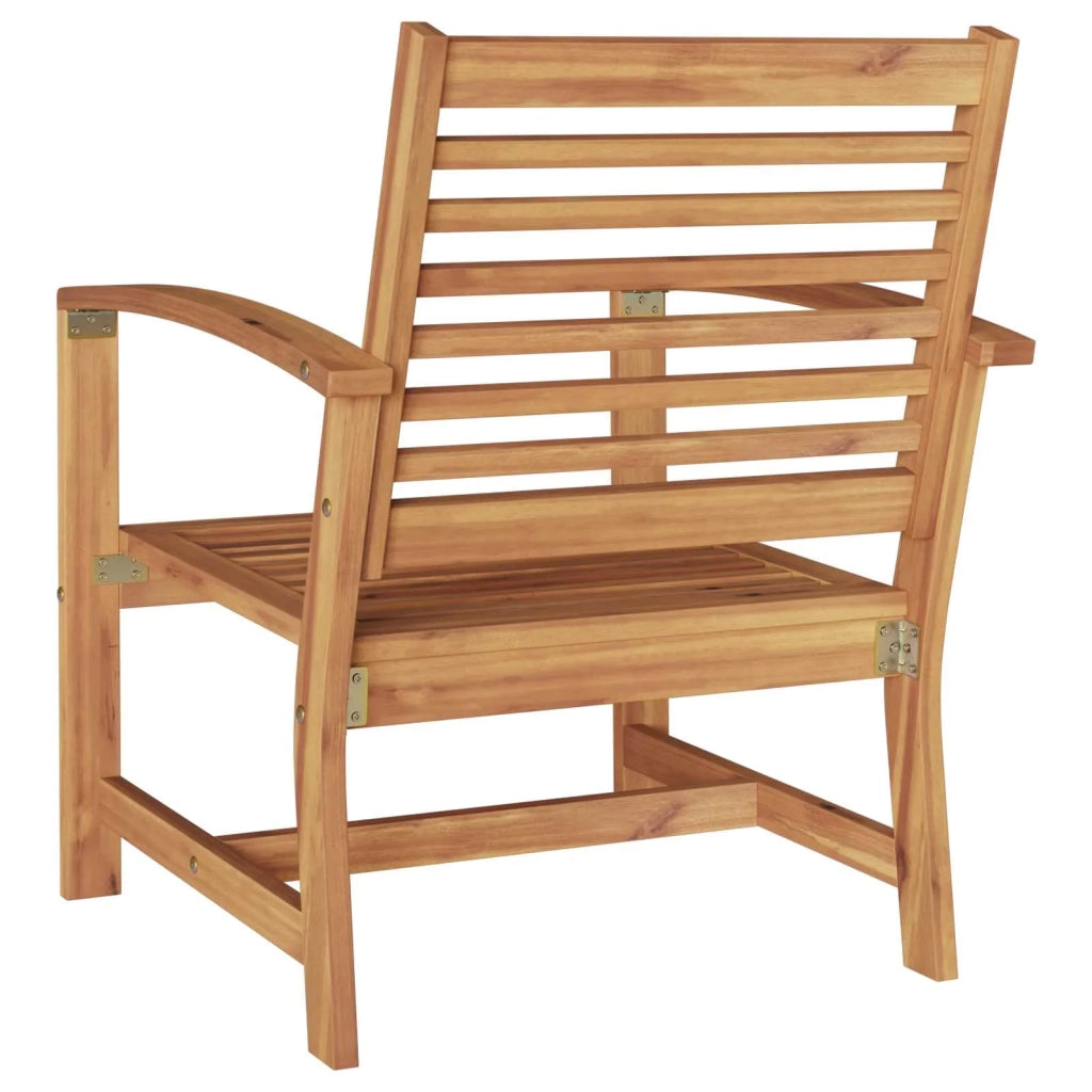 Sedia 2 Pezzo Marrone 65 x 60 x 76,5 cm Legno di teak solido 42006402