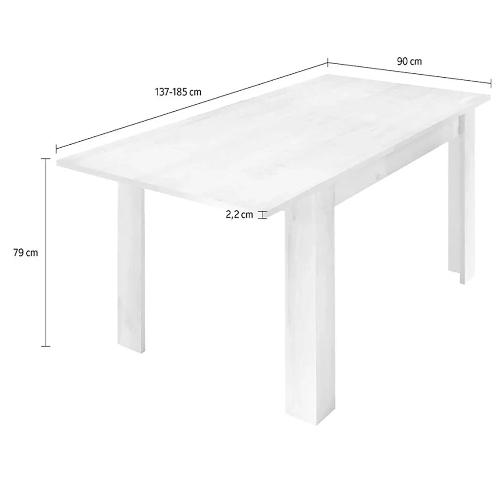 Tavolo allungabile Takumi, Consolle con allunghe, Tavolo da pranzo multiuso, Ripiano estensibile da cucina, Made in Italy, 137x90 h79 cm, Rovere