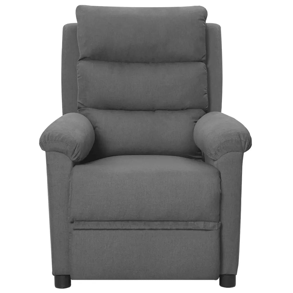 Poltrona Reclinabile in Tessuto Grigio Chiaro 342339