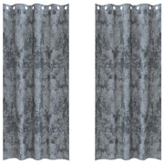 Tende in Velluto 2 pz Grigio Argento 245 x 140 cm Velluto