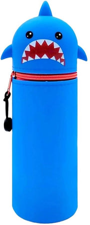 Etui 2-in-1 in silicone - Tigris, etui morbido in silicone per penna, contenitore e portapenna, etui animale