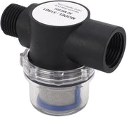 Filtro in linea 1/2 pollici - Filtrazione efficace - Costruzione in plastica - Alta resistenza alla pressione - Facile da installare - Adatto per condotte - Filtro acqua