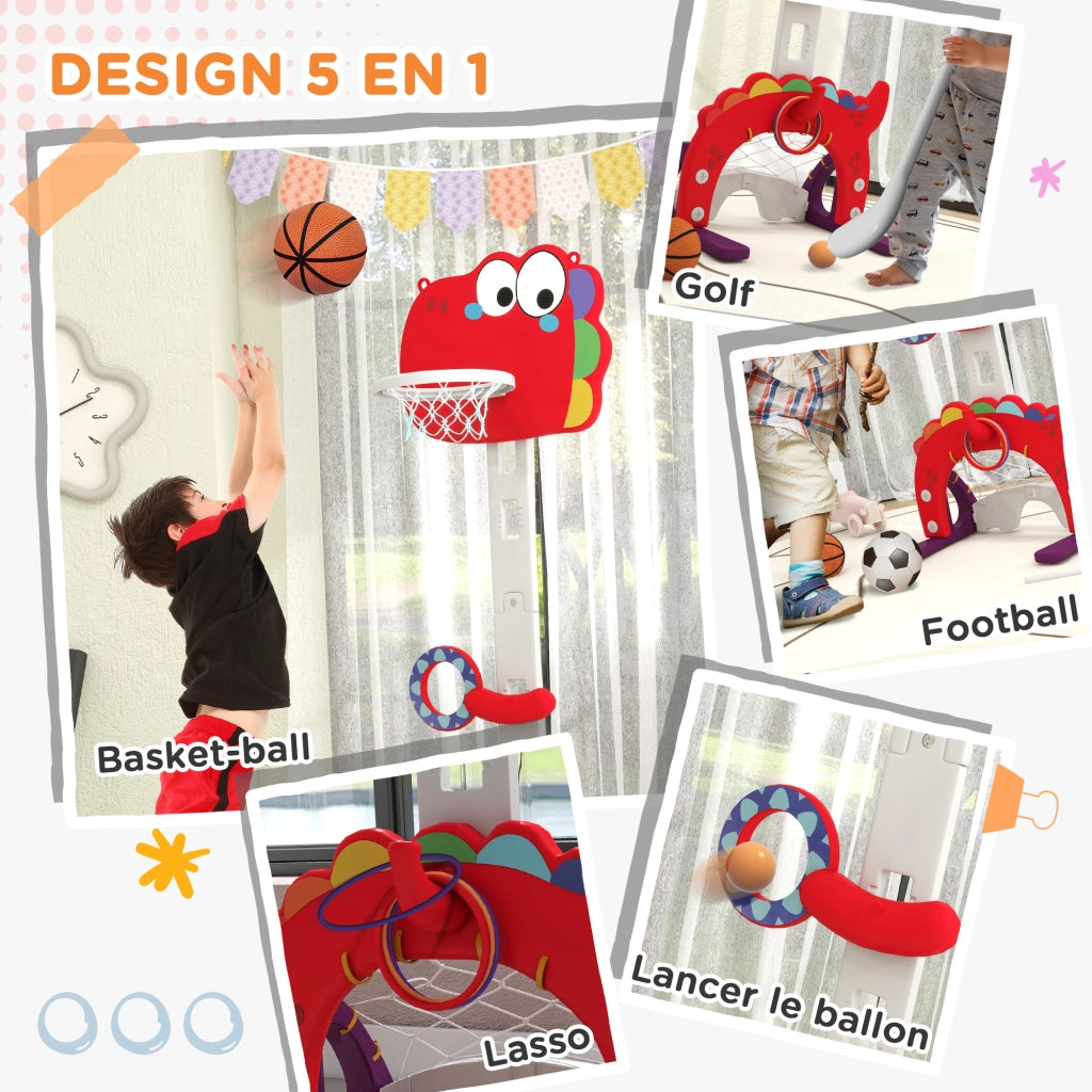 Cestino da Basket Bambini Regolabile ¨C zephmum ¨C Verde