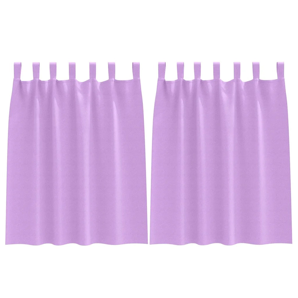 Tende Blackout con Anelli 2 pcs Viola 140 x 140 cm Poliestere 4107598