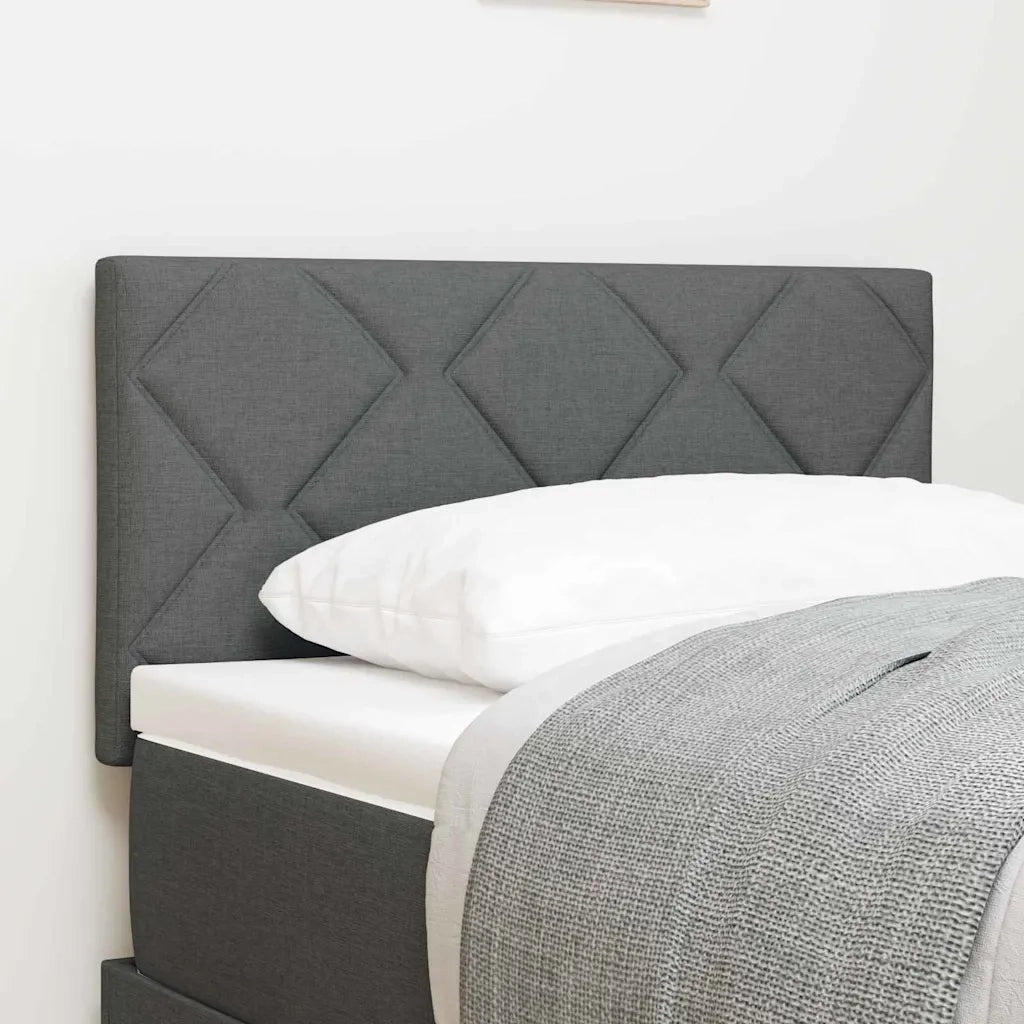 Testiera | Testata Grigio scuro 80 cm Tessuto