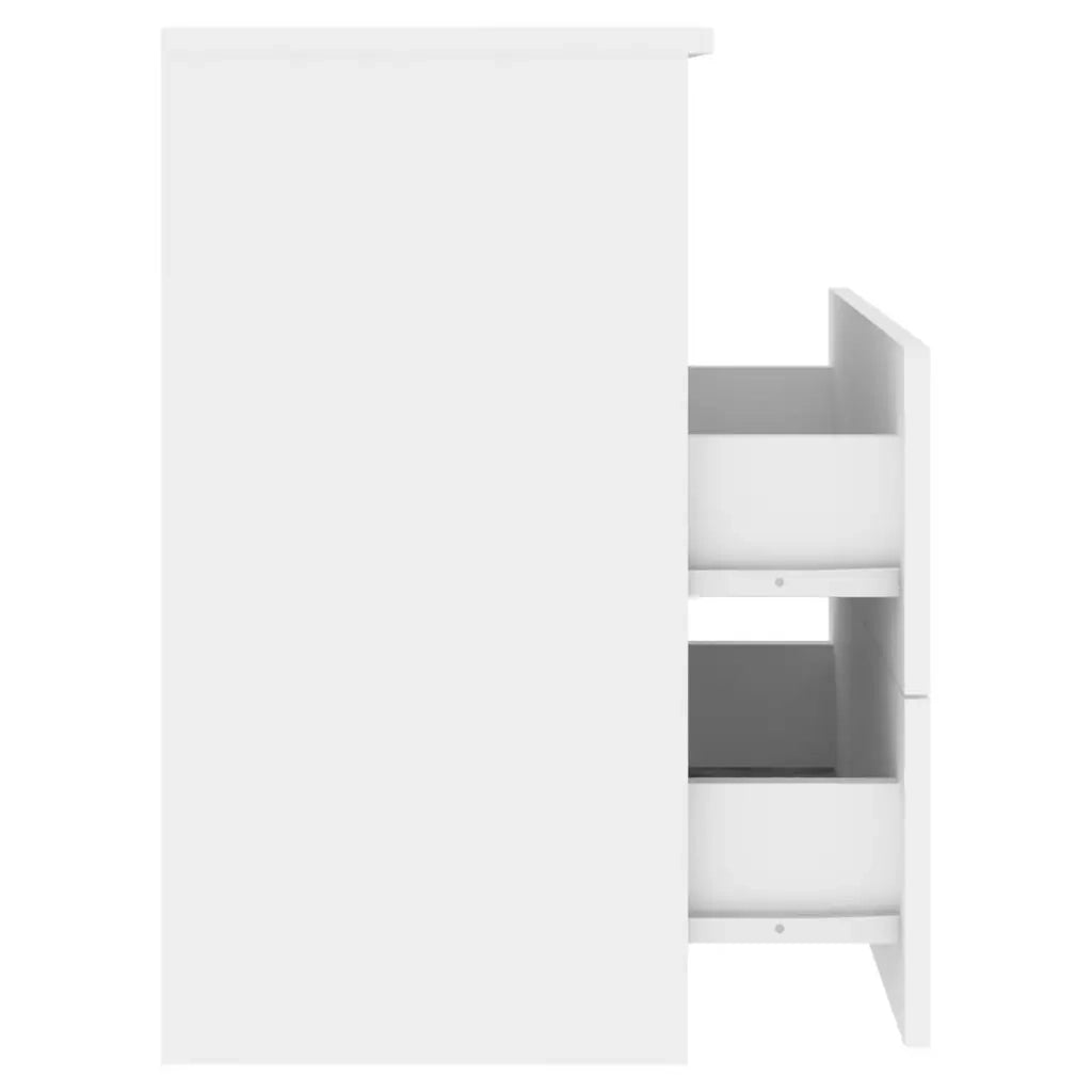 Comodini 2pz Bianchi 50x32x60 cm 803273