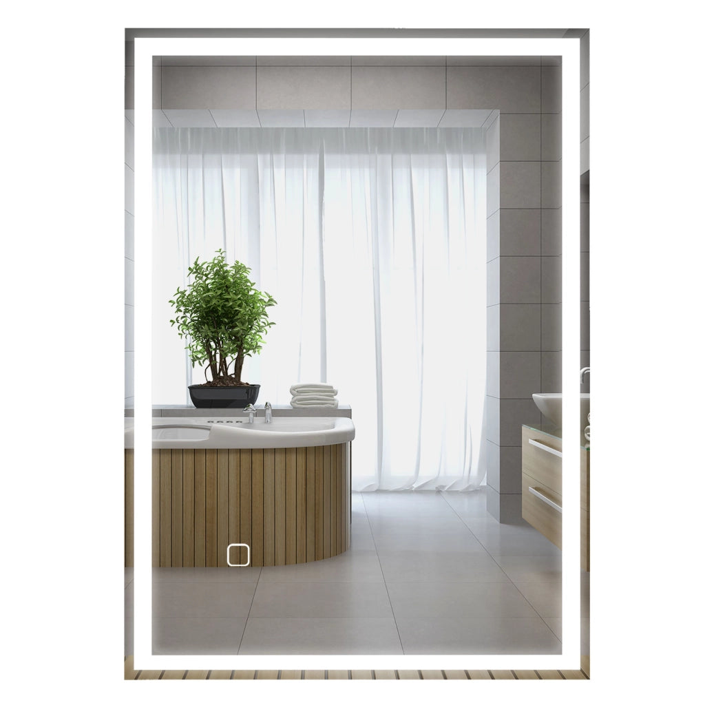 Specchio da Bagno LED ¨C Xylo ¨C Bianco con Interruttore Touch