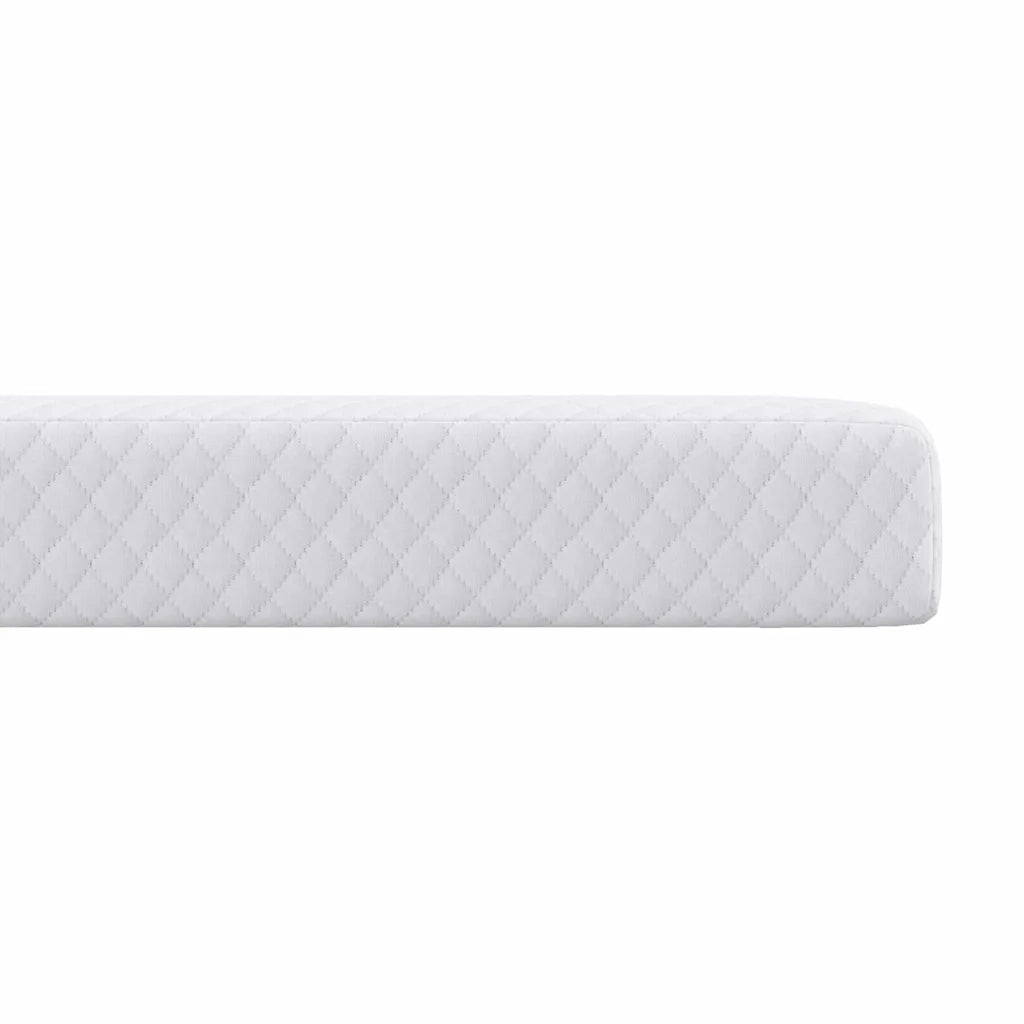 Topper per materasso Bianco 90 x 190 cm Tessuto Jacquard 4106233