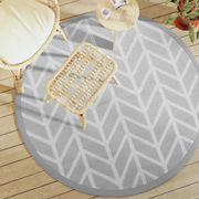 Tappeto da Esterno ARAKIL Grigio Ø160 cm in PP 368549