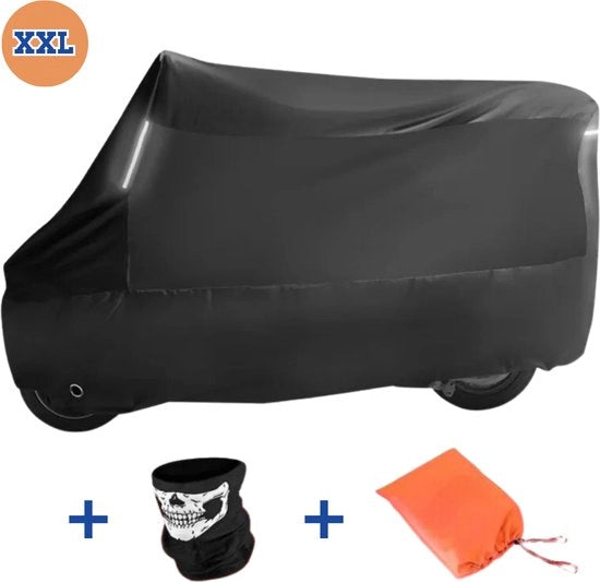 Kit di protezione per motori universale XXL - Kit di protezione per motori esterni 265 x 105 x 125 cm - Kit di protezione per scooter acqua resistente + Tasca di stoccaggio + Filtro facciale extra - Nero