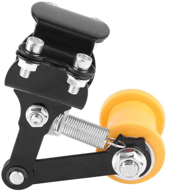 Tensionatore di catena regolabile - guida catena - antiscivolo - universale per motori - diametro ruote 3.3cm - inclusa attrezzatura di fissaggio