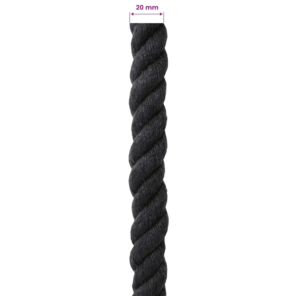 Corda | Fune Nero 2 x 2 x 10000 cm Cotone