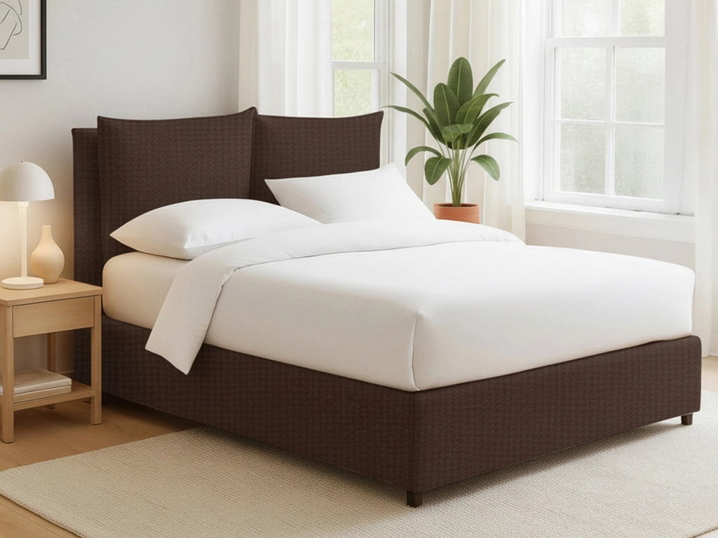 Falmouth, Letto Piazza e Mezza Sfoderabile Made in Italy, Marrone