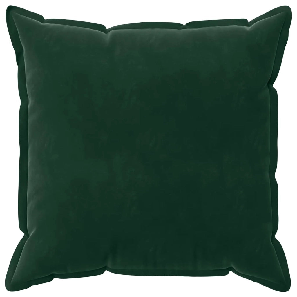 Federa 2 pcs HOUTEN Verde Scuro 80 x 80 cm Velluto 921585