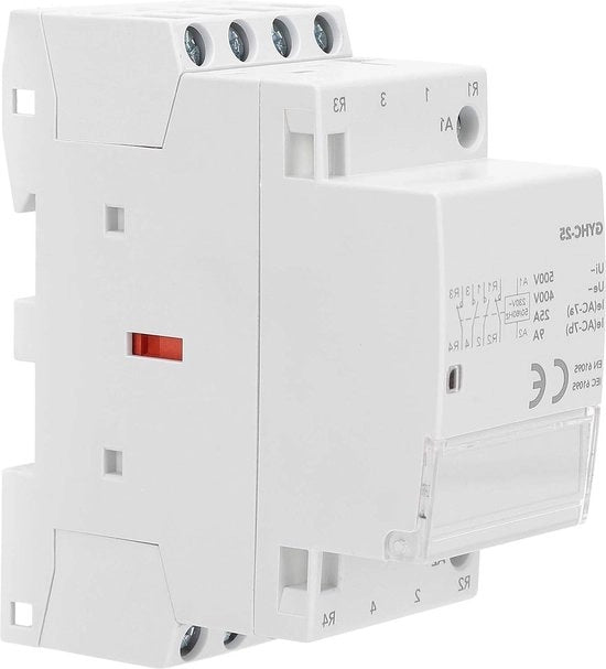 Contattore Modulare 2NO 2NC - Bianco Contattore Portatile Sostenibile Elettronico - 50Hz 4P GYHC-25 - Acquista Ora