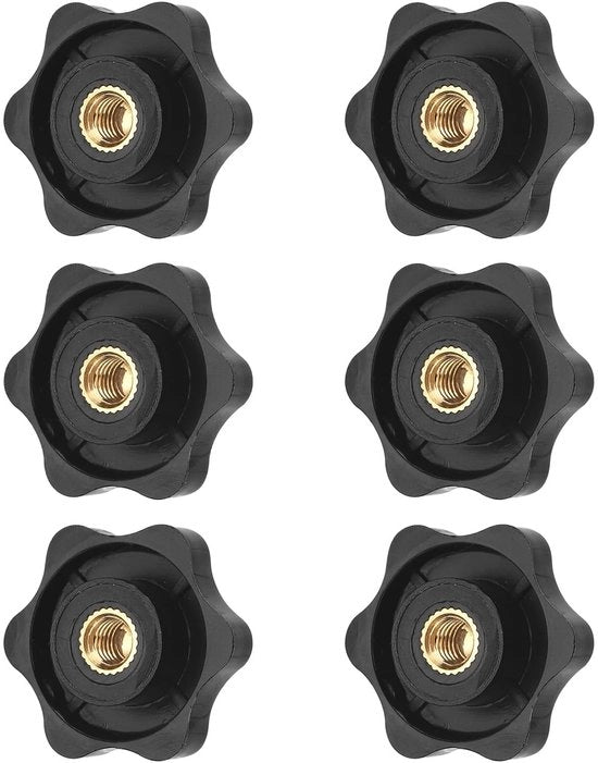 Set di viti a stella da 6, viti a stella M6, viti a stella a 32 mm di diametro, viti a stella M6 con viti a stella, viti a stella per meubili, apparecchi elettronici, industria meccanica, attrezzature per la fitness