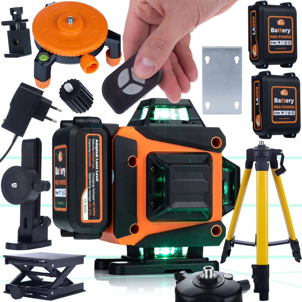 Livella Laser Professionale Rosfix Animal Pro Hawk RAPH 16L – 16 Linee, IP54, USB-C