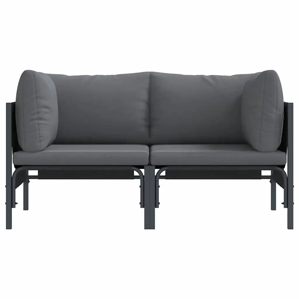 Mobili da Esterno 2 Pezzo Antracite 80 x 80 x 71 cm Acciaio 42009987