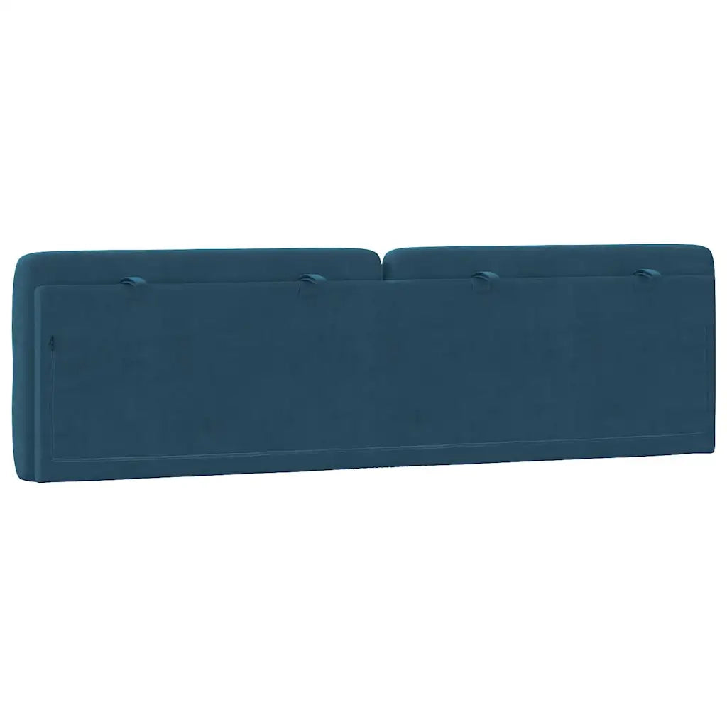 Cuscino Testiera-Cuscino per Testiera Blu 180 cm in Velluto