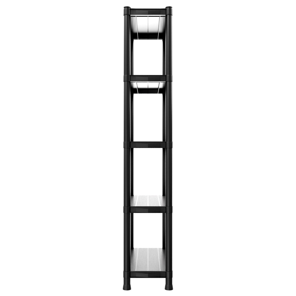Titan S - Scaffale Modulare 5 Ripiani 60x30xH180 cm in Resina Nero