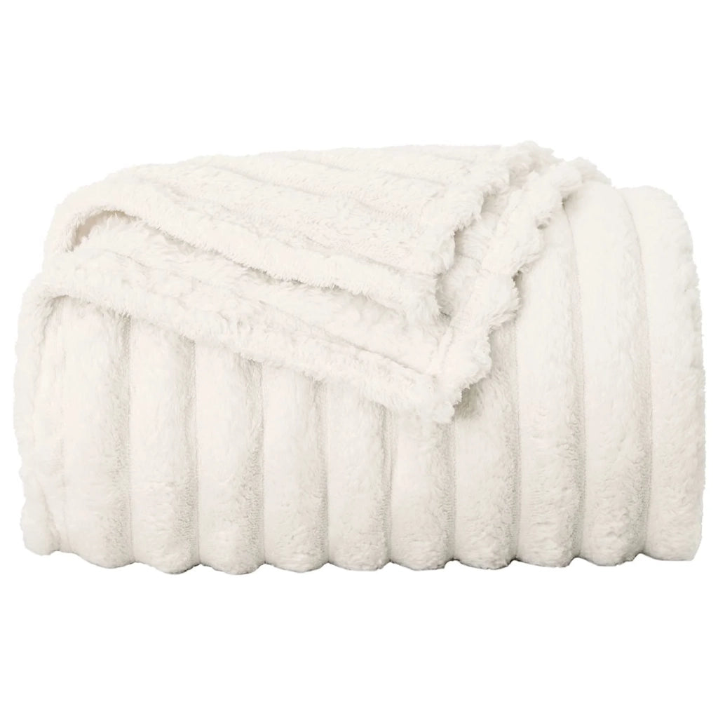 Coperte da Pile 6 pcs Crema 200 x 150 cm Panno 42016898