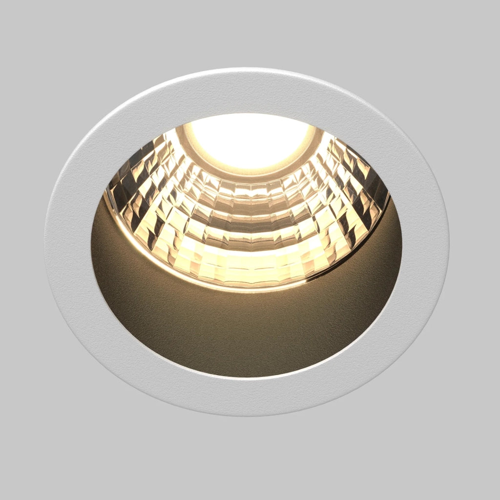 Maytoni Lampada da Incasso Minor 1 luce LED integrato nero alluminio