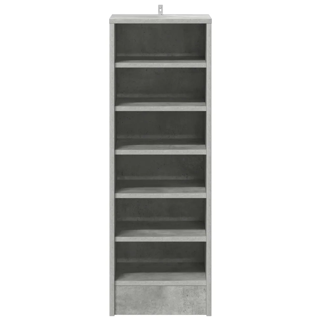 Scarpiera Grigio Cemento 31,5x35x90 cm in Truciolato 809003