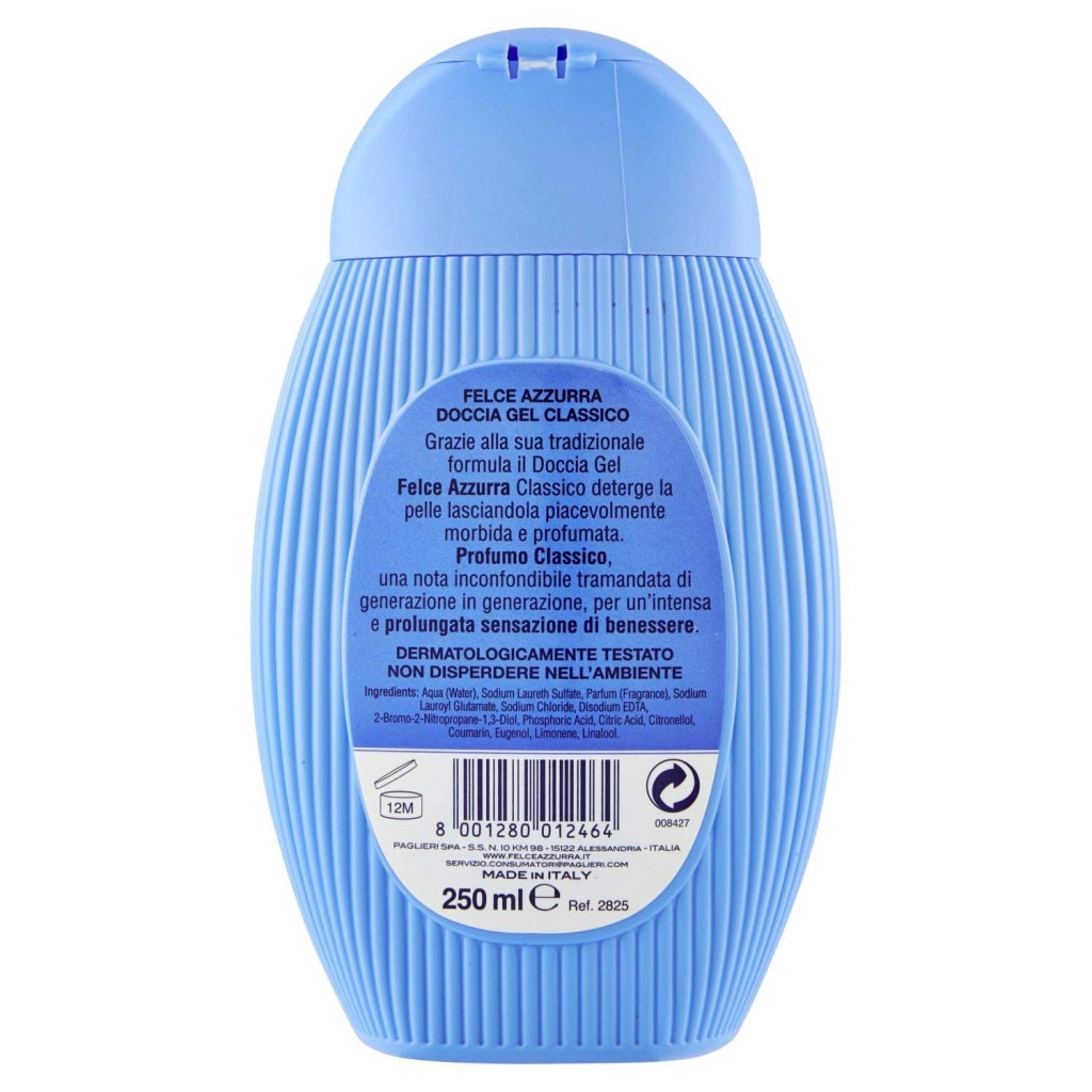 FELCE AZZURRA DOCCIA  IN FORMATO DA 250ML CLASSICO