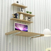 Tavolo da pranzo multifunzionale in legno massello con chiusura, computer desk, tavolo da bagno, panca rettangolare per la colazione (40 x 60 cm)