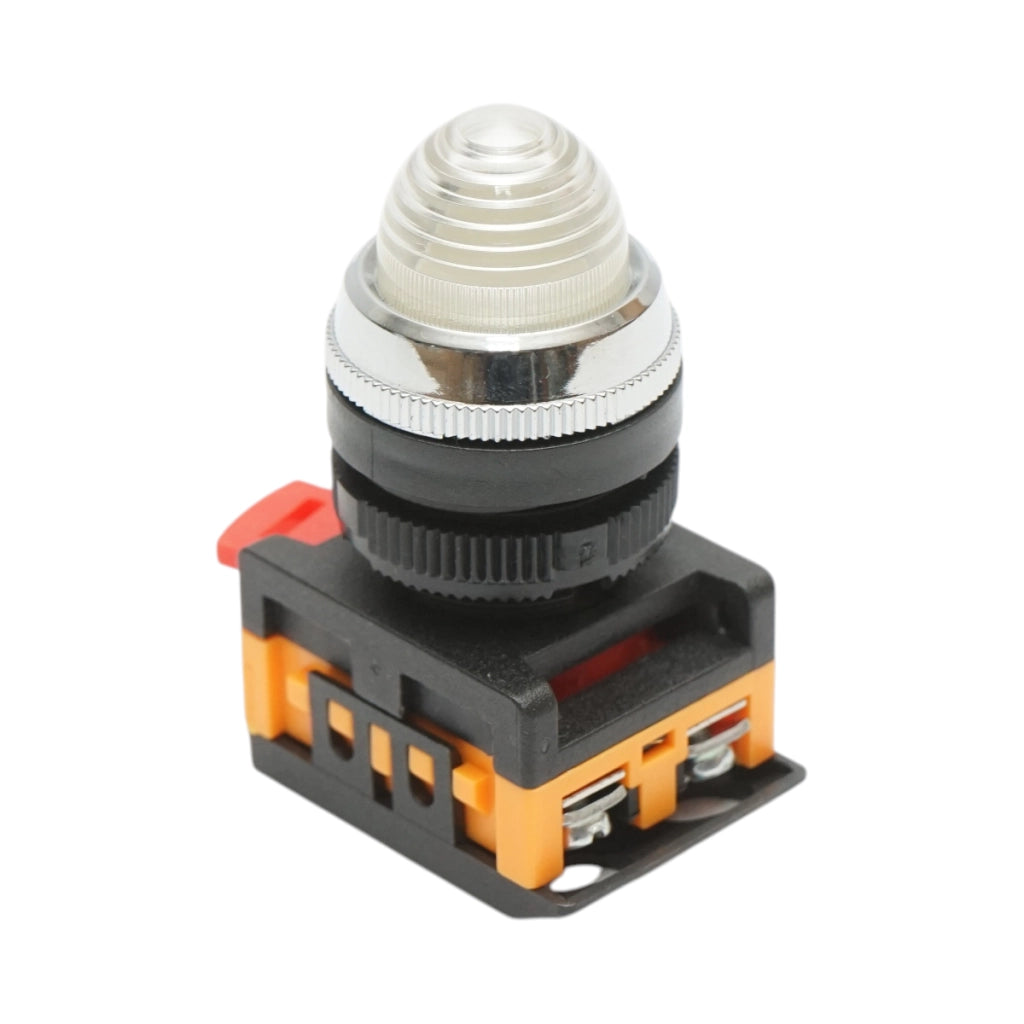 Lampada di segnalazione a LED bianca 220V AC 22mm Breckner Germany