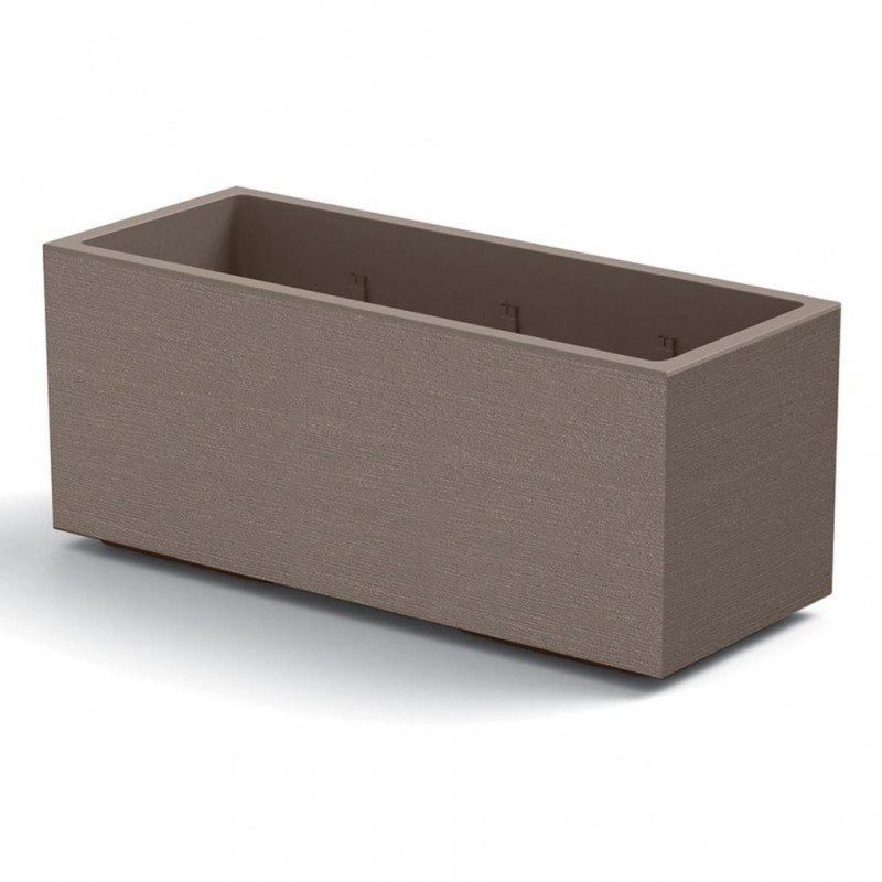 Vaso Fioriera Matheria da 100cm di design moderno vari colori con ruote Colore: Avana