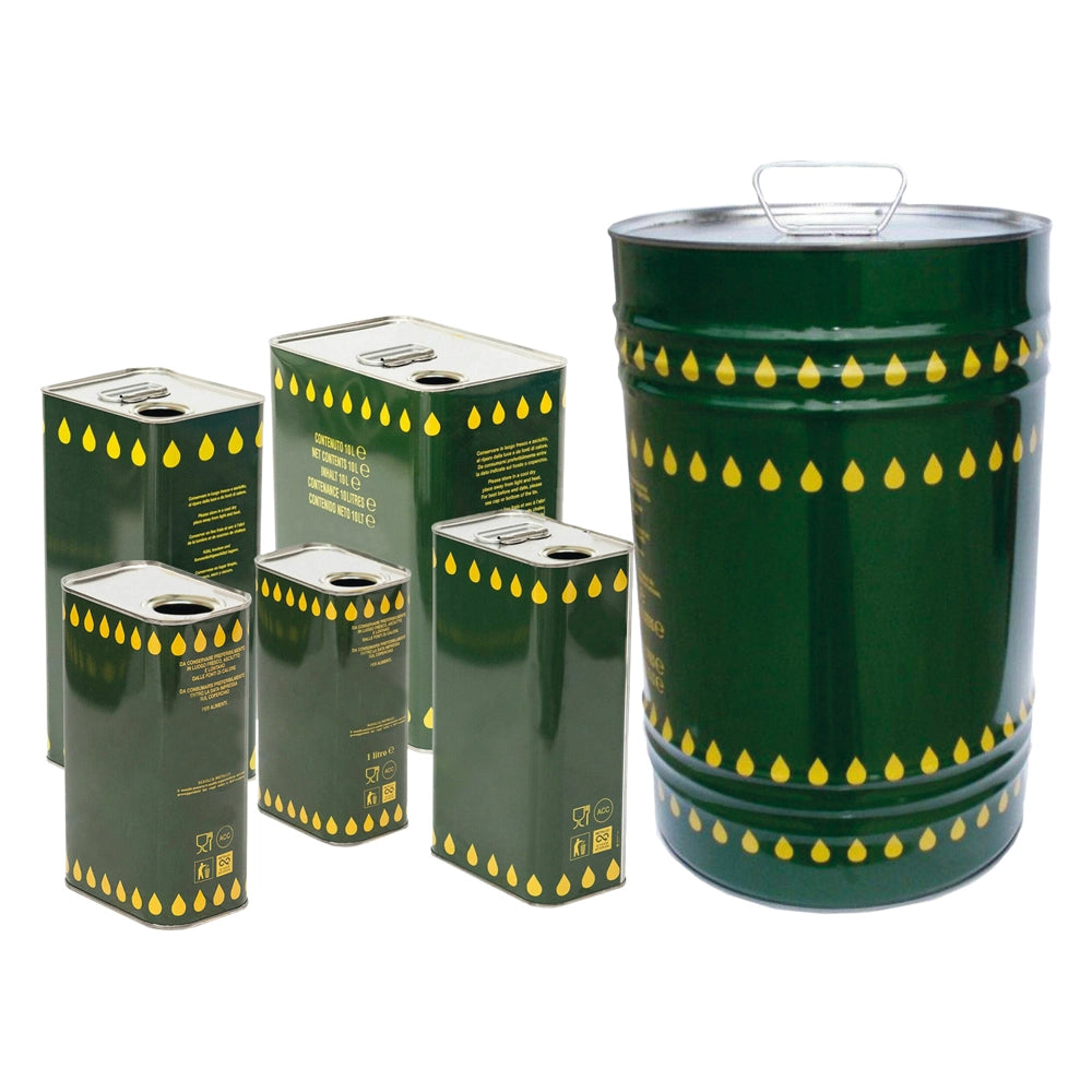LATTA PER OLIO IN LAMIERA Lt.  10 - foro Ø 42 mm (manico in plastica)- 2 pezzi  - ASA ITALIA