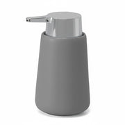 Dispenser sapone grigio e cromo in ceramica antibatterica Sidney