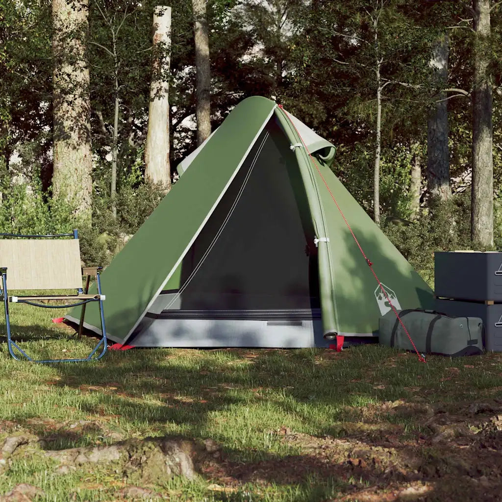 Tenda da campeggio | Tenda da campo a Cupola per 2 Persone Verde Impermeabile