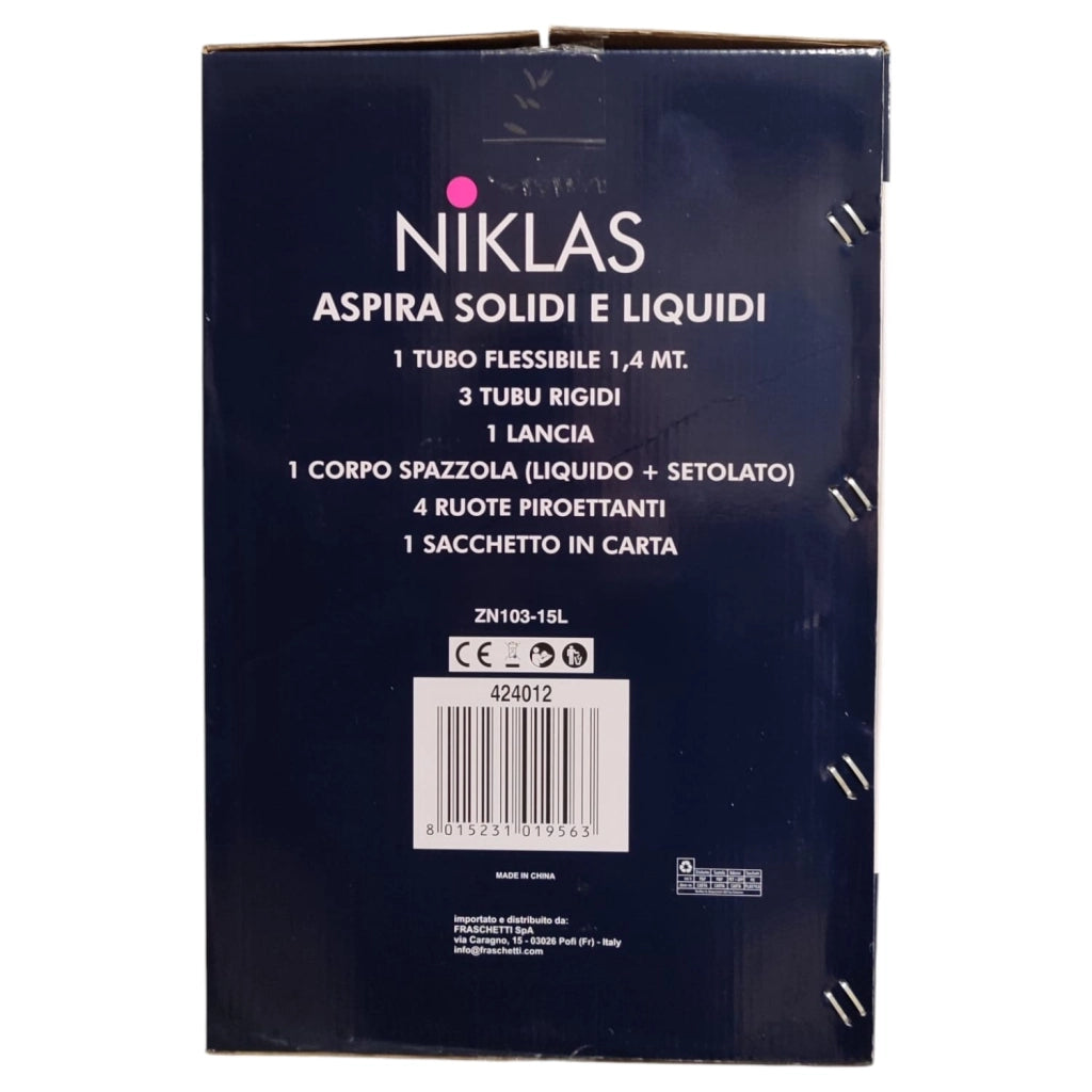 BIDONE ASPIRATUTTO INOX 15