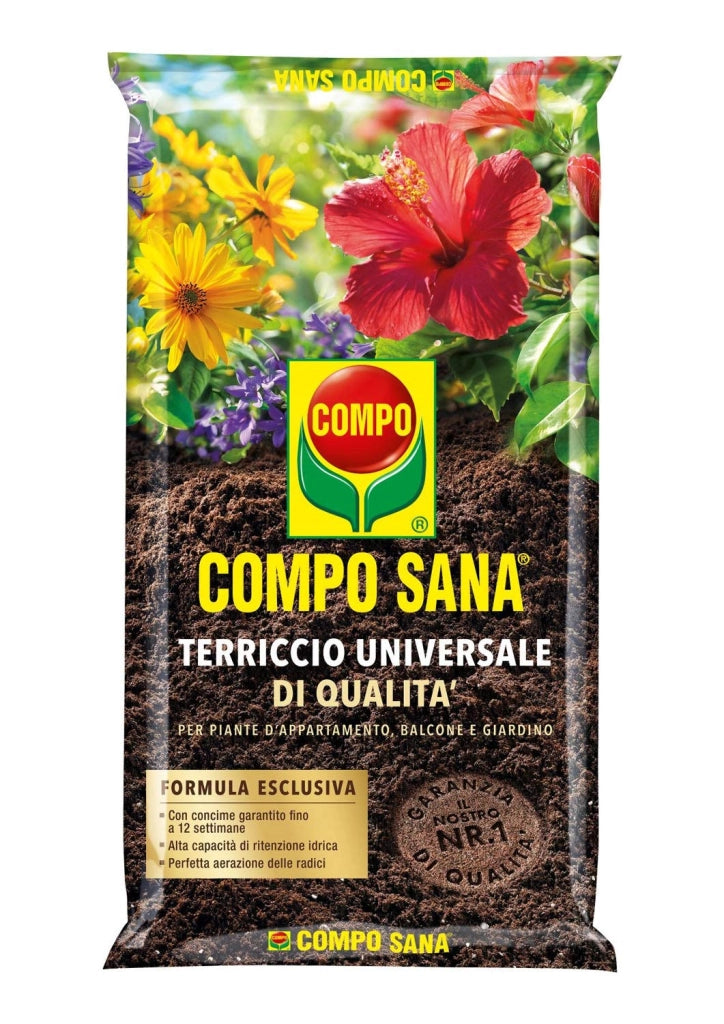Compo SANA UNIVERSALE Terra Terriccio substarto concimato Turbo Radici 50 LT