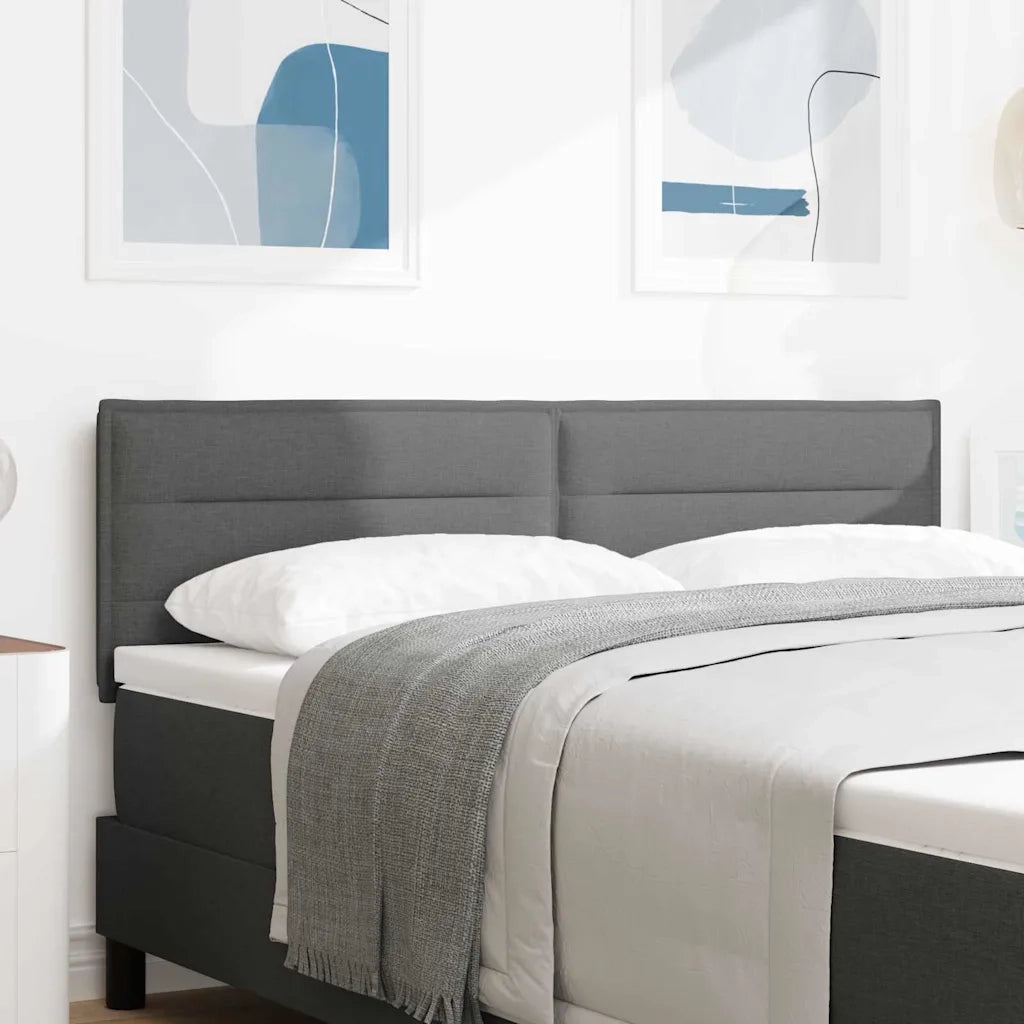 Testiera | Testata Grigio scuro 144 cm Tessuto
