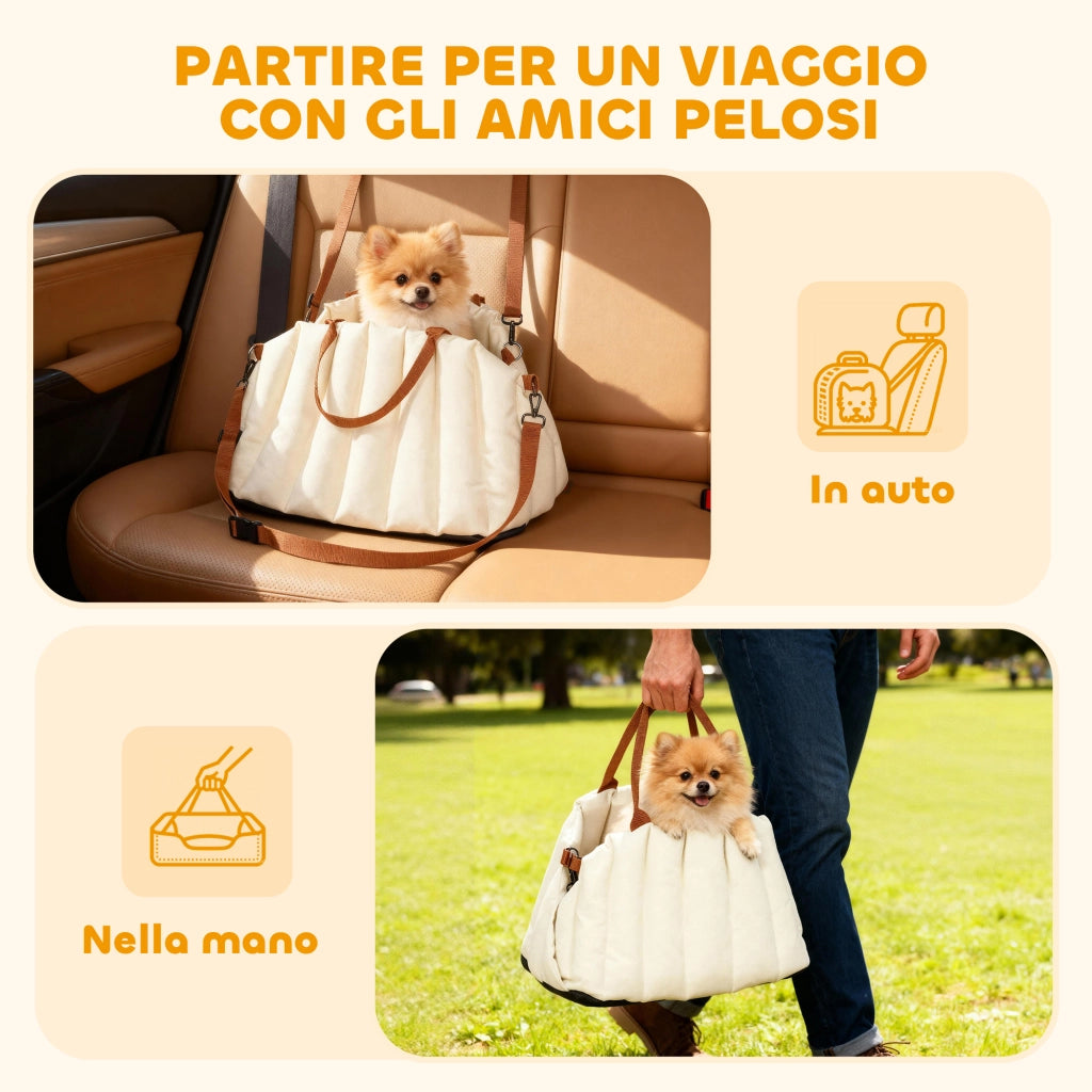 Sedia per Cani Piccoli ¨C Minimal ¨C Crema