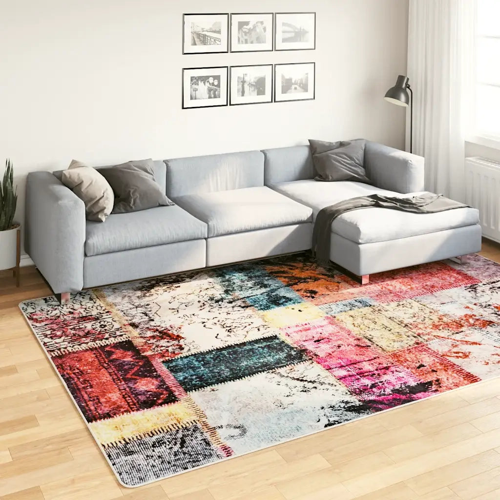 Tappeto Lavabile Patchwork 190x300 cm Multicolore 337968